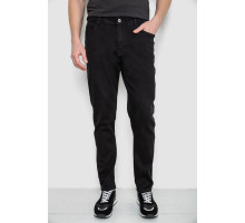 Джинси чоловічі середньої посадки, колір чорний, 244R8349