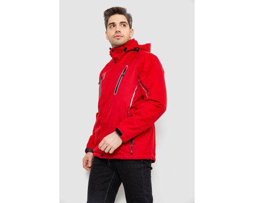 Куртка чоловіча демісезонна з капюшоном, колір червоний, 244RZ-2519AL