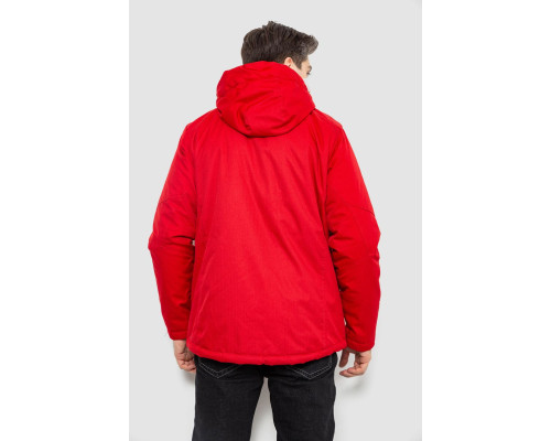 Куртка чоловіча демісезонна з капюшоном, колір червоний, 244RZ-2519AL