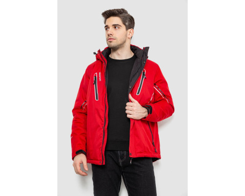 Куртка чоловіча демісезонна з капюшоном, колір червоний, 244RZ-2519AL