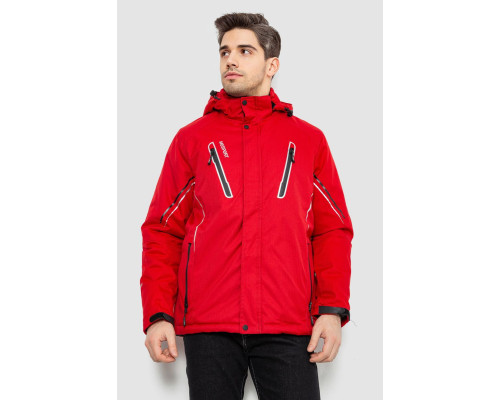Куртка чоловіча демісезонна з капюшоном, колір червоний, 244RZ-2519AL