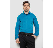 Сорочка чоловіча однотонна, колір бірюзовий, 186R6917