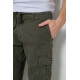 Брюки карго чоловічі на резинці, колір хакі, 244R1643