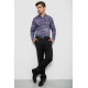 Сорочка чоловіча з принтом, колір синій, 214R2684