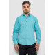 Сорочка чоловіча з принтом, колір бірюзовий, 214R7401