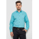 Сорочка чоловіча з принтом, колір бірюзовий, 214R7401