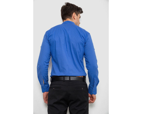 Сорочка чоловіча з принтом, колір електрик, 214R7543-5