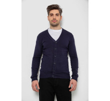 Кофта чоловіча на ґудзиках, колір темно-синій, 238R18004