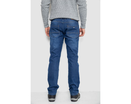 Джинси чоловічі на флісі, колір синій, 254R2409