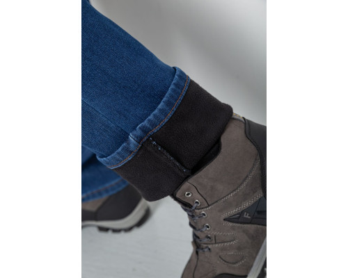 Джинси чоловічі на флісі, колір синій, 254R2410