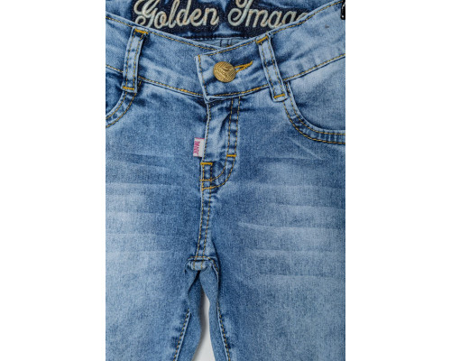 Джинси для дівчаток, колір блакитний, 247R2834