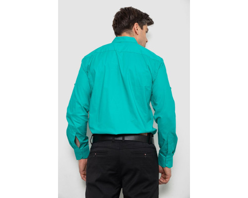 Сорочка чоловіча однотонна, колір м'ятний, 214R7327-1