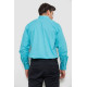Сорочка чоловіча з принтом, колір бірюзовий, 214R7172