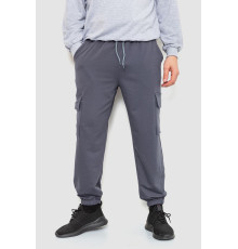 Спортивні штани чоловічі двонитка, колір сірий, 241R0651-1