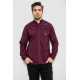 Сорочка чоловіча, колір бордовий, 186R01-1