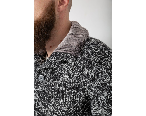 Светр чоловічий, колір чорно-білий, 214R10323