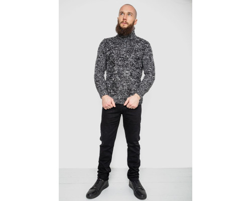 Светр чоловічий, колір чорно-білий, 214R10323