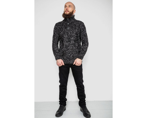 Светр чоловічий, колір чорно-сірий, 214R10323