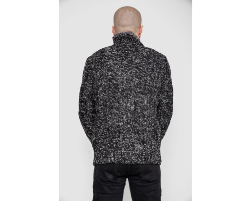 Светр чоловічий, колір чорно-сірий, 214R10323