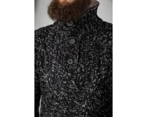 Светр чоловічий, колір чорно-сірий, 214R10323