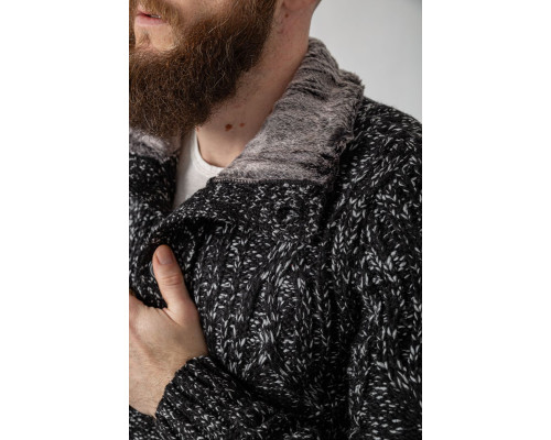 Светр чоловічий, колір чорно-сірий, 214R10323