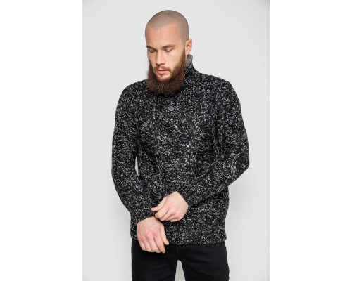 Светр чоловічий, колір чорно-сірий, 214R10323