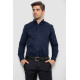 Сорочка чоловіча, колір темно-синій, 214R7094