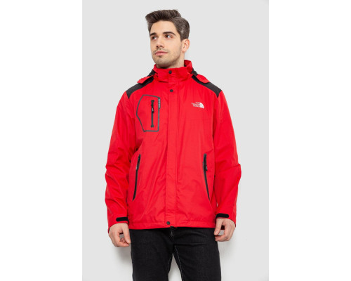 Куртка чоловіча демісезонна з капюшоном, колір червоний, 244RL-2515AL