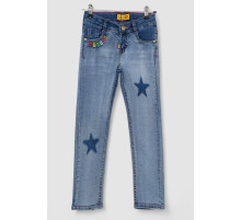 Джинси для дівчаток, колір світло-синій, 247R3815