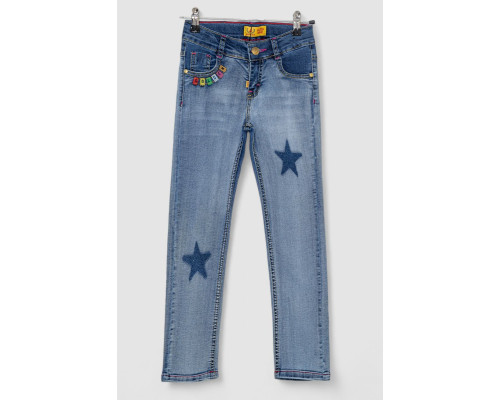 Джинси для дівчаток, колір світло-синій, 247R3815