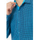Сорочка чоловіча в клеку байкова, колір синьо-блакитний, 214R99-33-022