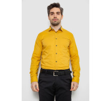Сорочка чоловіча однотонна, колір гірчичний, 186R2072