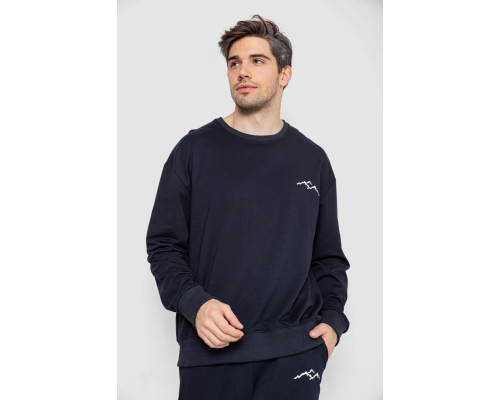 Спортивний чоловічий демісезонний костюм, колір темно-синій, 241R176