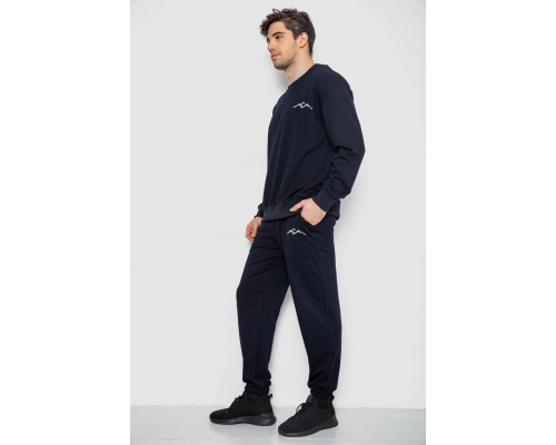 Спортивний чоловічий демісезонний костюм, колір темно-синій, 241R176