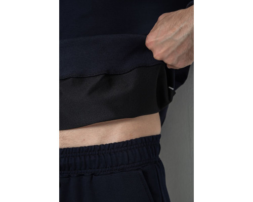 Спортивний чоловічий демісезонний костюм, колір темно-синій, 241R176