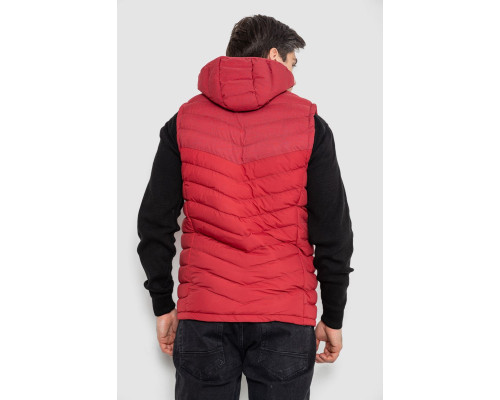 Жилетка чоловіча демісезонна, колір бордовий, 244R777