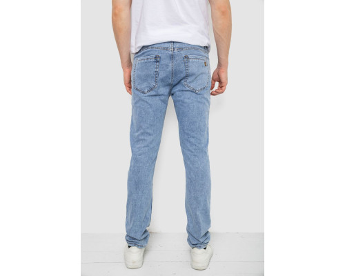 Джинси чоловічі однотонні, колір блакитний, 244R21-726