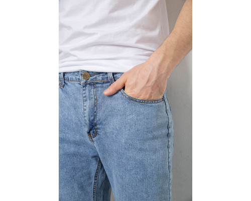 Джинси чоловічі однотонні, колір блакитний, 244R21-726