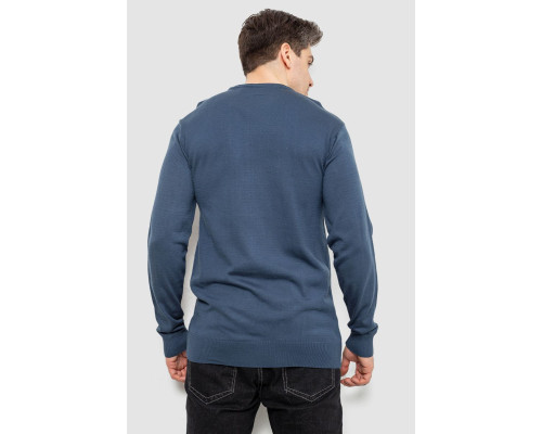 Светр чоловічий однотонний, колір синій, 161R1770-1