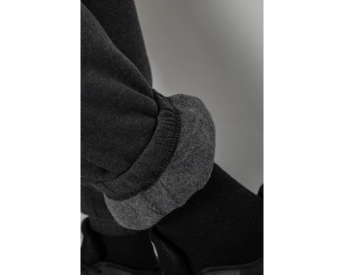 Спортивні штани чоловічі на флісі, колір грифельний, 129RA9998