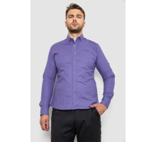 Сорочка чоловіча з принтом, колір фіолетовий, 214R16286