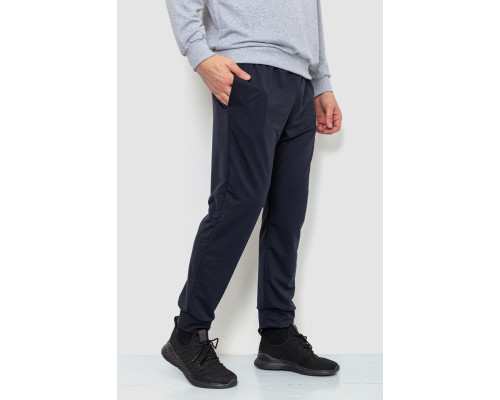 Спортивні штани чоловічі двонитка, колір темно-синій, 241R8005