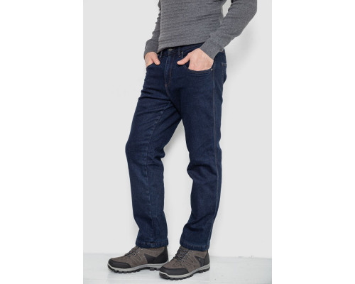 Джинси чоловічі утеплені на флісі, колір синій, 129R9834