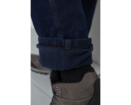 Джинси чоловічі утеплені на флісі, колір синій, 129R9834