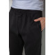 Спортивні штани чоловічі на флісі, колір чорний, 244ROP09