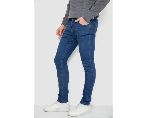 Джинси чоловічі однотонні, колір синій, 247R1095