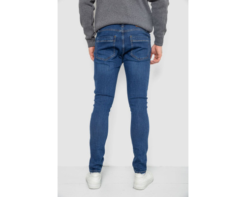 Джинси чоловічі однотонні, колір синій, 247R1095