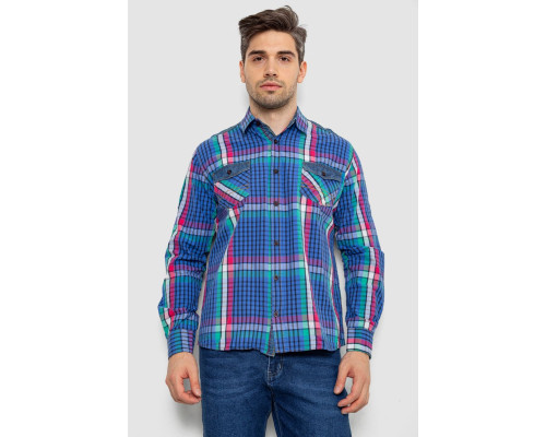 Сорочка чоловіча в клітинку, колір різноколір, 214R0743-1