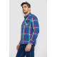 Сорочка чоловіча в клітинку, колір різноколір, 214R0743-1