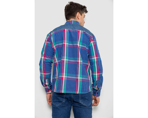 Сорочка чоловіча в клітинку, колір різноколір, 214R0743-1